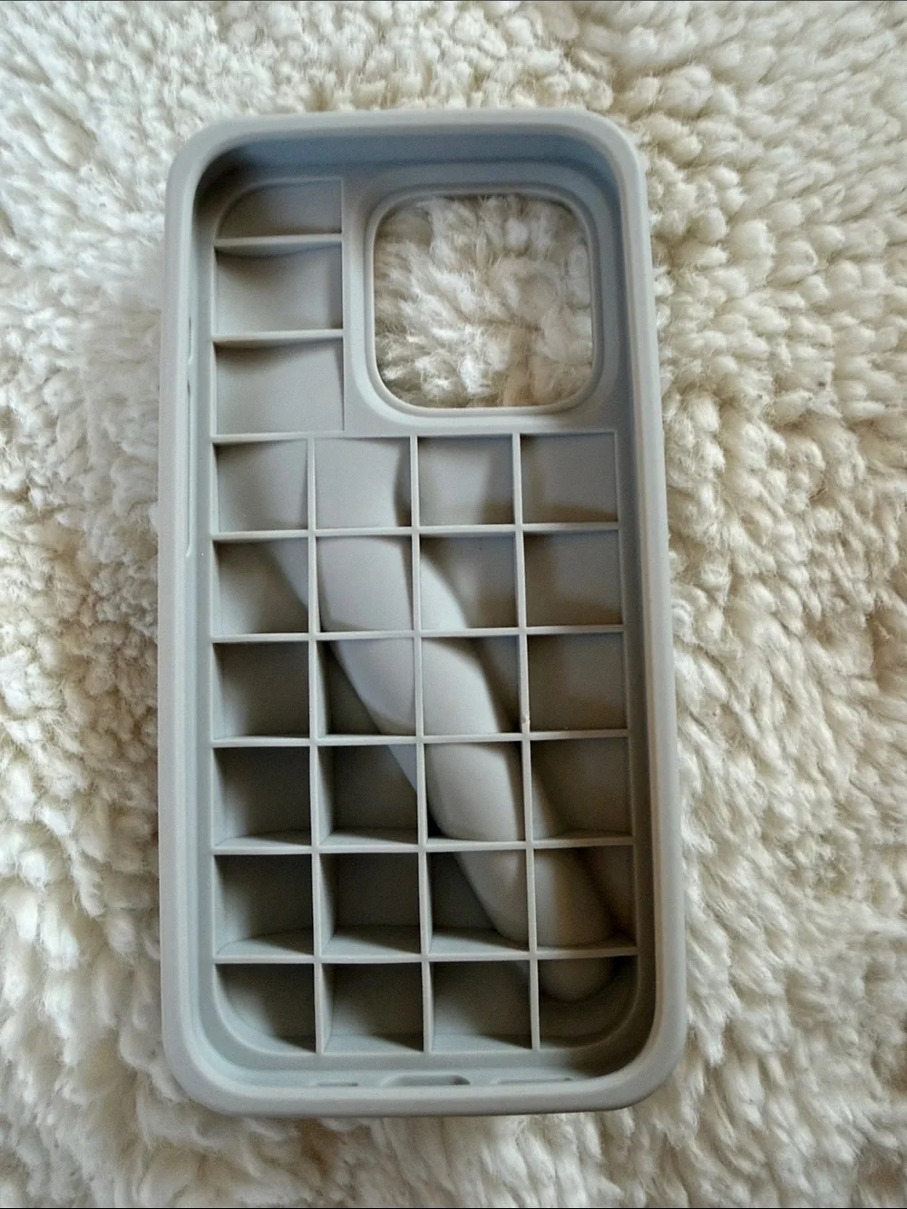 RHODE Soft-Touch Sculpted Light Gray Phone Case